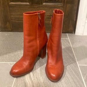 Sam Edelman | Redish Brown High Ankle Booties | Size 8.5